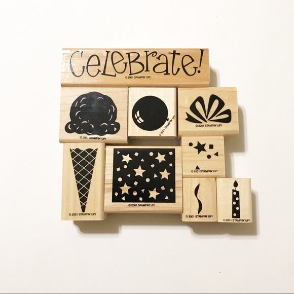 Stampin’ Up Retired 2001 Perfect Party set of 9 - Picture 1 of 4